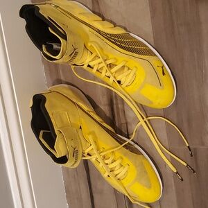 Puma Ferrari yellow high tops